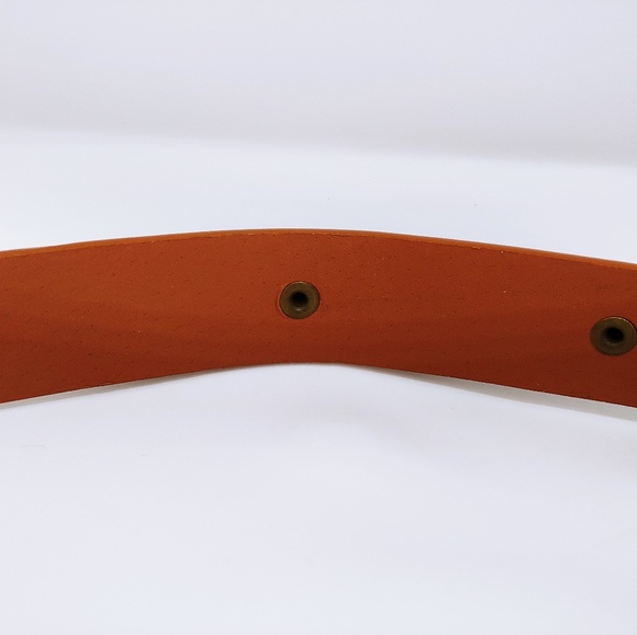 Southwestern style womens belt with solid buckle - Picture 5 of 7